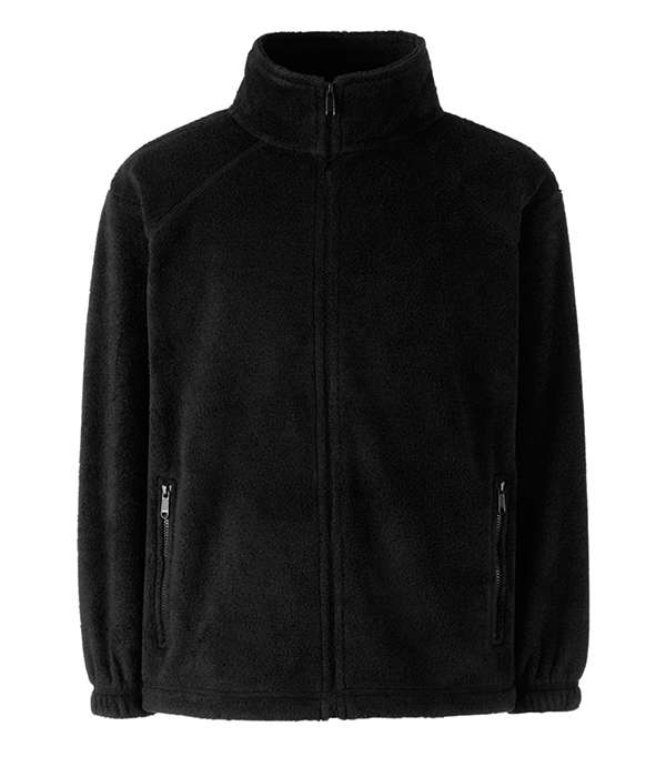 Толстовка Fruit of the loom Full zip fleece Kids 104 см Черный (62-511-0)