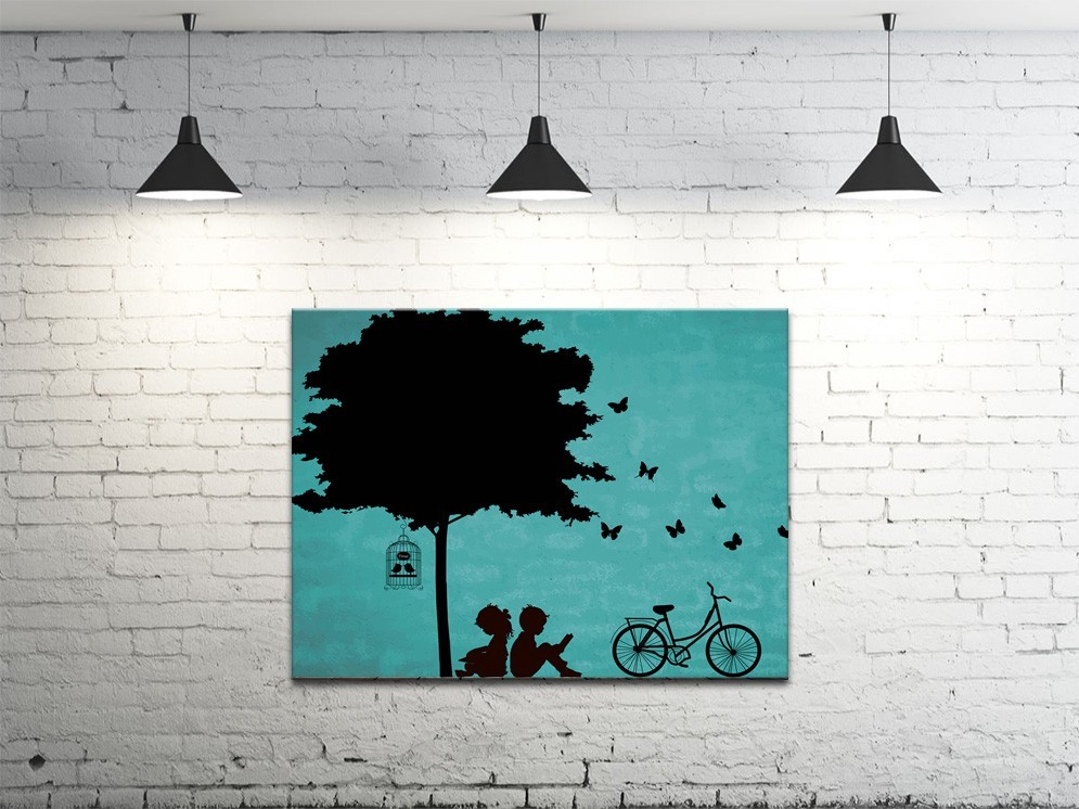Картина на полотні ProfART S4560-l622 60 x 45 см Діти під деревом (hub_QPLS96992)