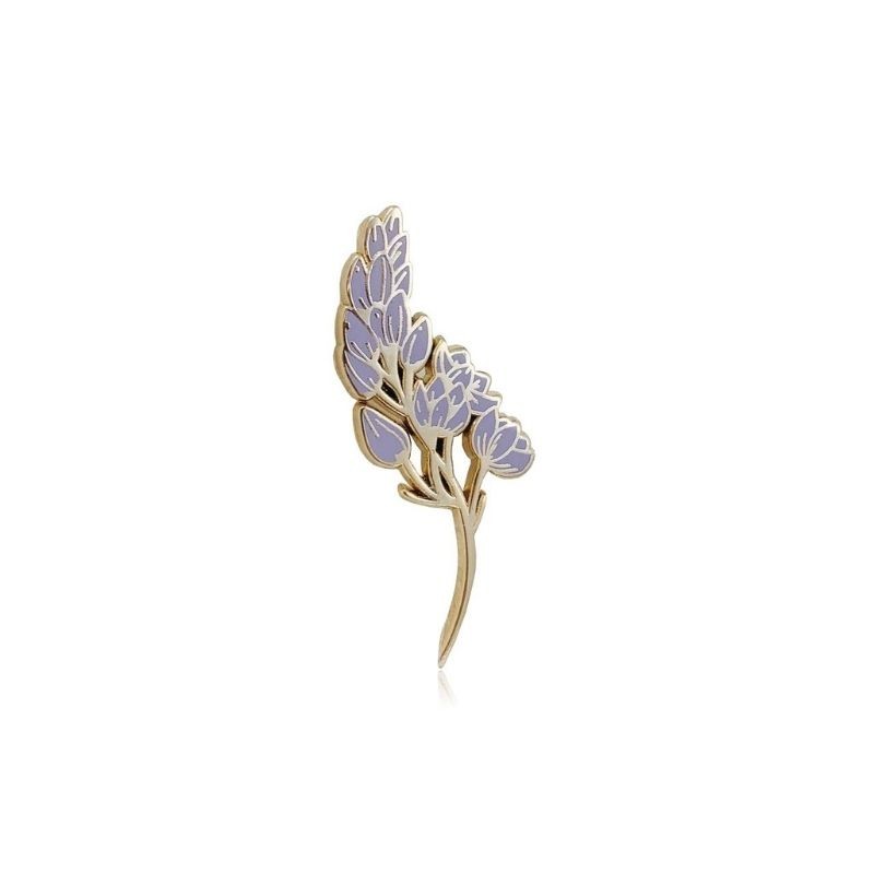Брошь-значок BROCHE Цветок Лаванды голубая BRGV112654