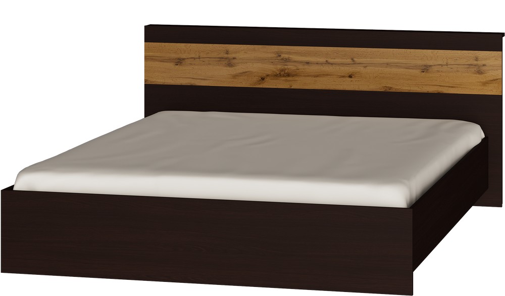 Кровать двуспальная Эверест Соната-1600 венге + аппалачи