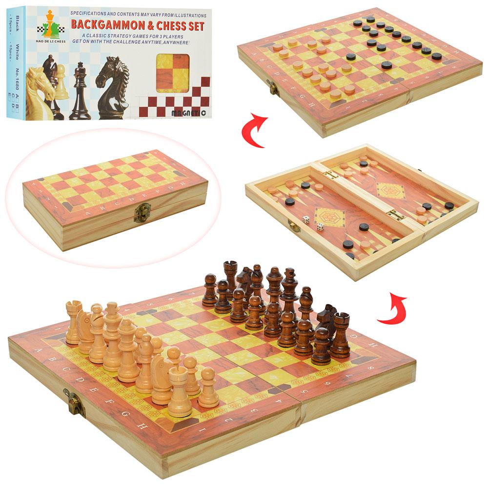 Шахи/шашки/нарди 3в1 HDLC (1680EC)