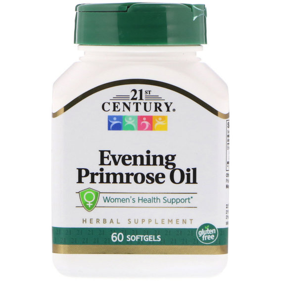 Масло вечерней примулы 21st Century Evening Primrose Oil 60 Softgels CEN-21828