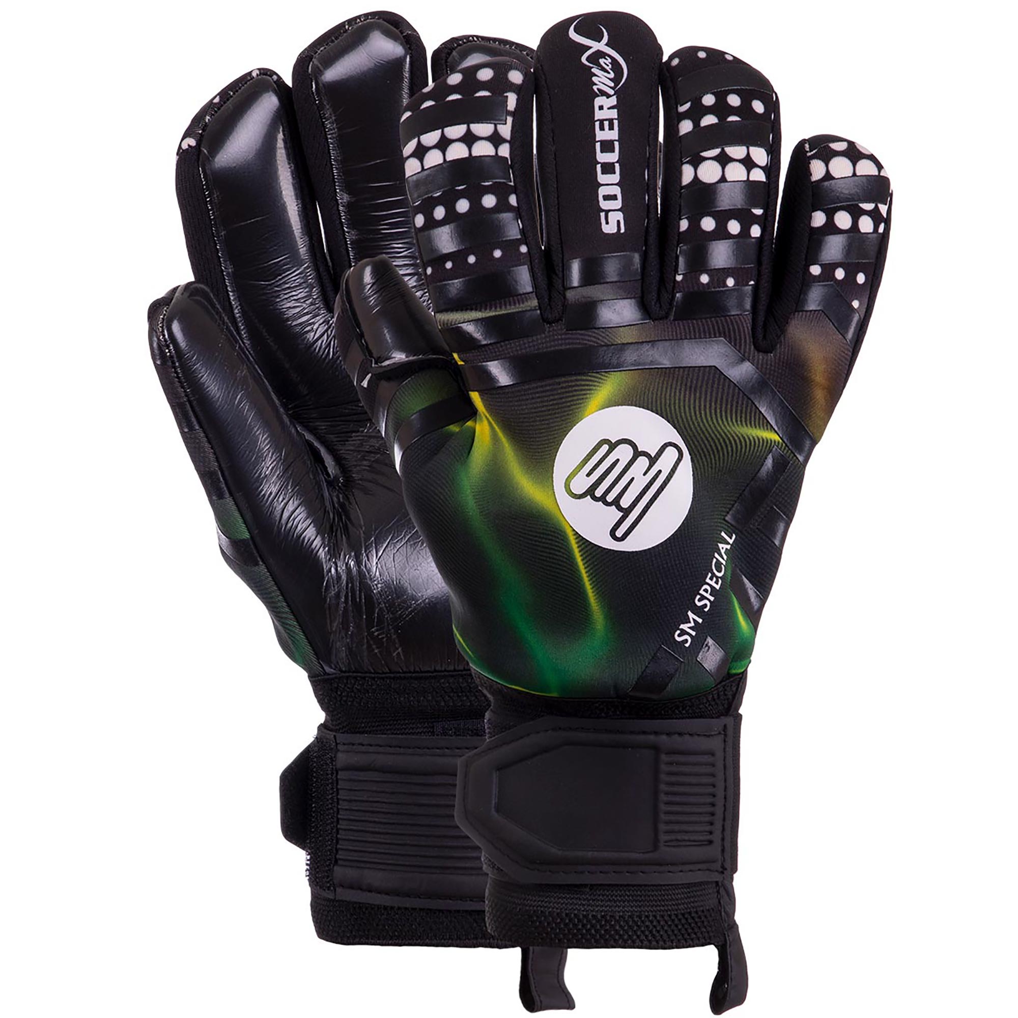 Перчатки вратарские SOCCERMAX GK-015 9 Черный