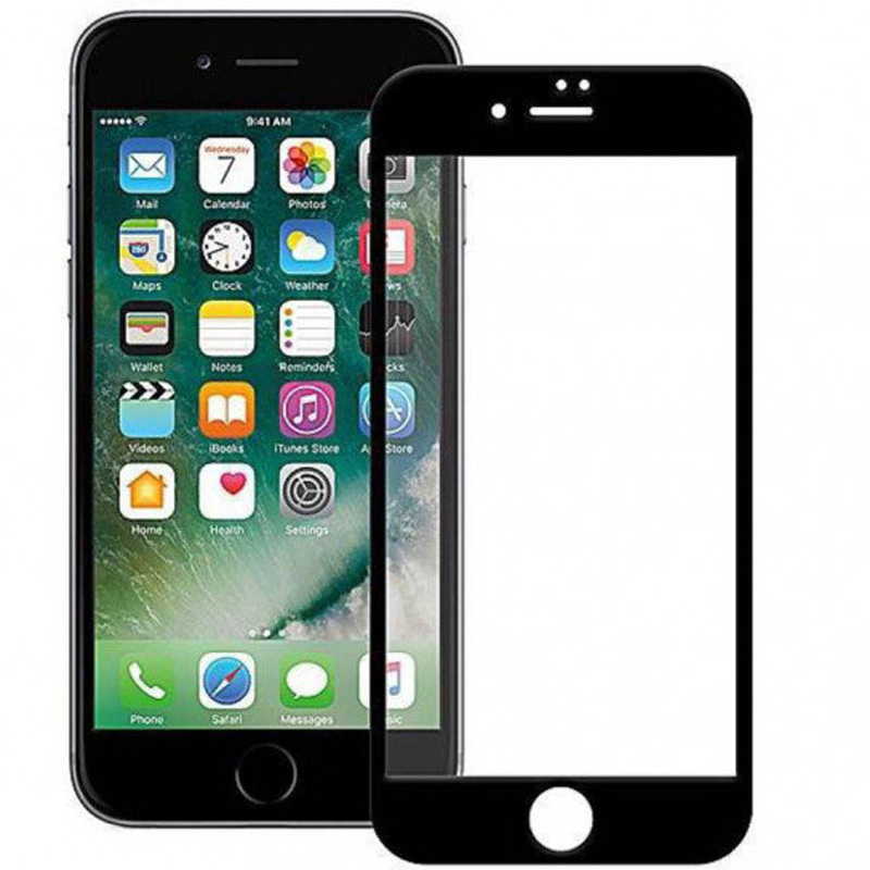 Захисне скло Epik 2.5D CP+ (full glue) для Apple iPhone 7 / 8 Чорне