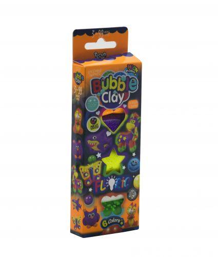 Набір для ліплення Danko Toys Bubble Clay Fluoric (укр) BBC-FL-6-01U