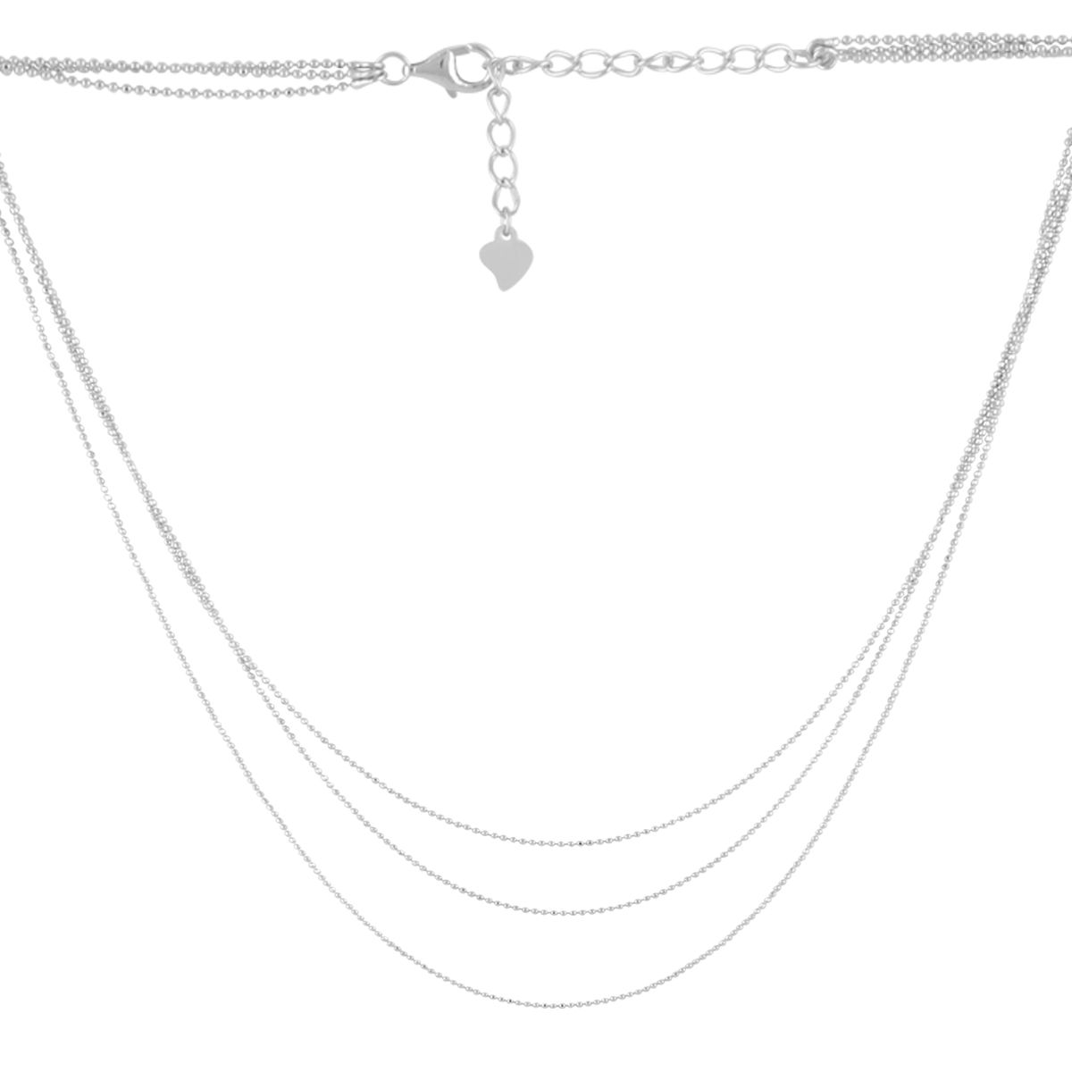 Серебряное колье SilverBreeze без камней (2102809) 360-400