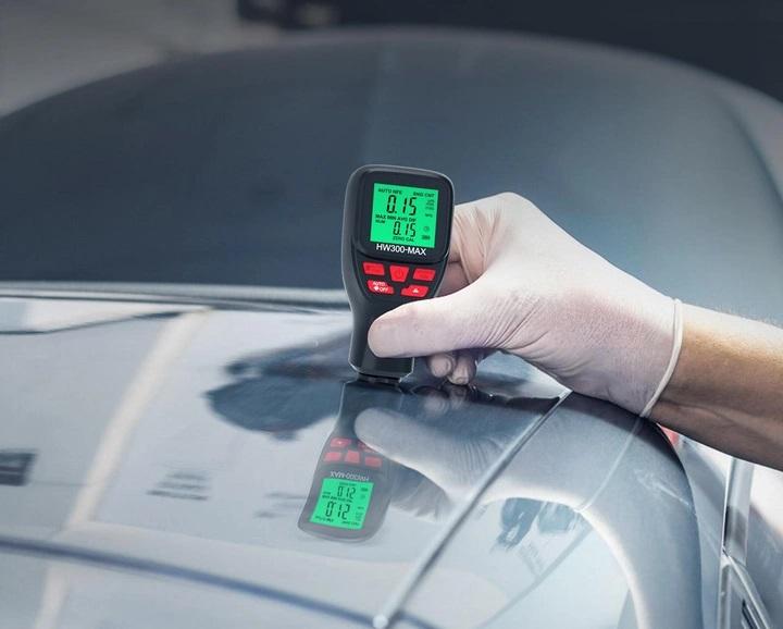 Толщиномер краски цифровой Icar HW-300 Max 0 - 2000 мкм Fe и Nfe Черный (RE050741)