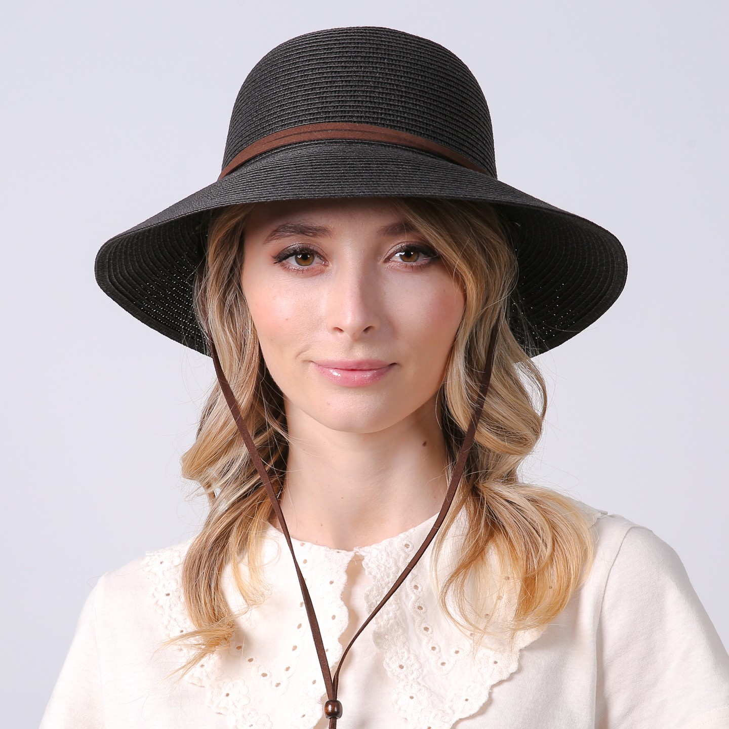 Шляпа женская LuckyLOOK Далия One Size Черный 734-340