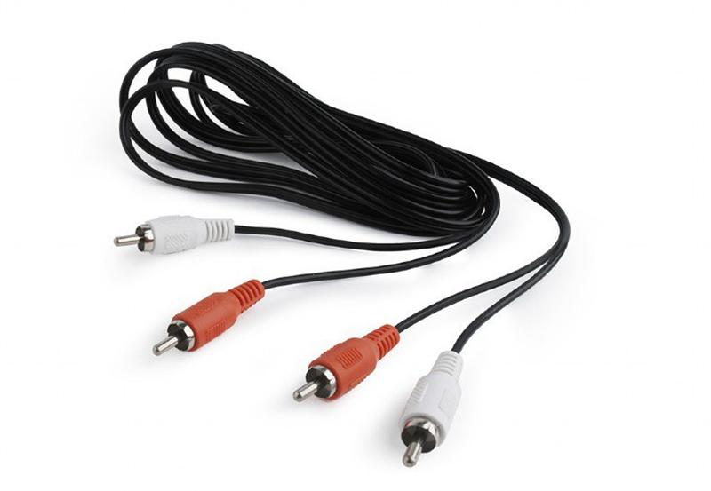 Аудио-кабель Cablexpert (CCA-2R2R-7.5M), 2хRCA(M)-2хRCA(M), 7.5 м, черный
