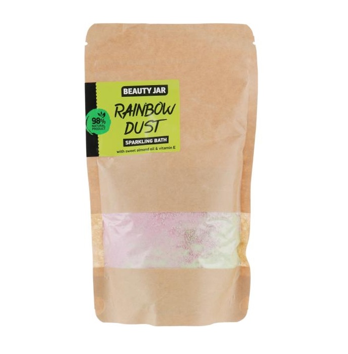 Шипучая ванночка с маслом сладкого миндаля и витамином Е Rainbow Dust Beauty Jar 250 г