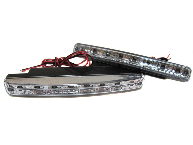 Дневные ходовые огни ДХО DRL 8 LED Спартак DR-2 030 158х36х16 мм Белый