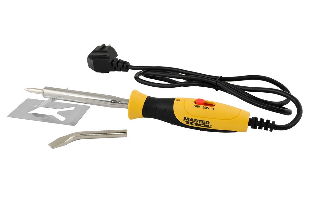 Паяльник электрический регулируемый MASTERTOOL 30-60 Вт 220 V/50 Hz 400°С Yellow and Black (44-0015)