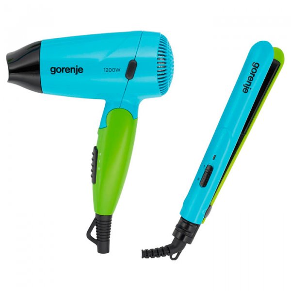 Фен стайлер Gorenje HTS 03 BG Блакитний із салатовим (F00172203)