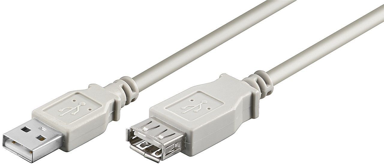 Кабель пристроїв-подовжувач Delock USB2.0 A M/F  1.8m Extension Data+Power сірий (70.08.2239)