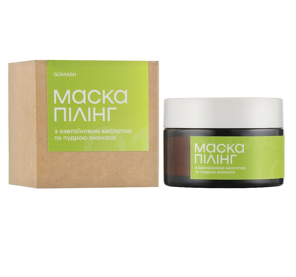 Маска-пілінг з азелаїновою кислотою та пудрою ананаса Gomash 30 мл