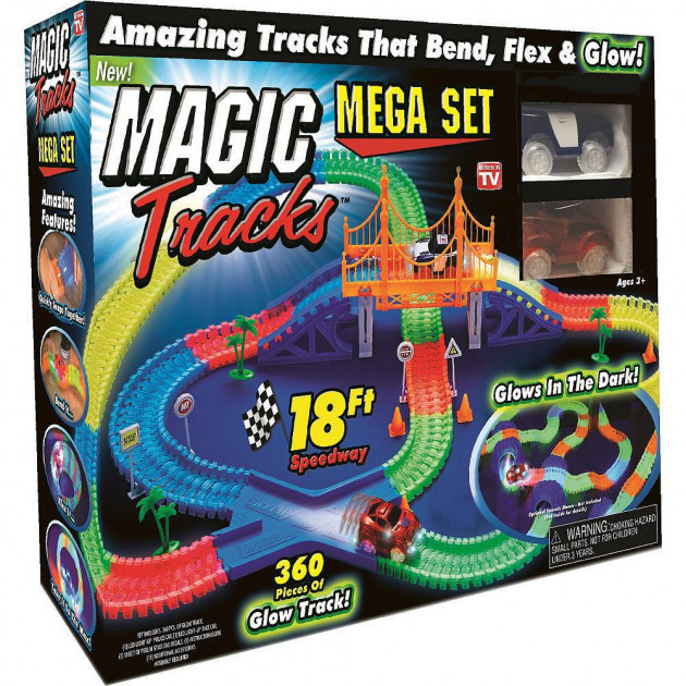 Набор автотрек Magic Tracks 360 деталей и две машинки (258585)