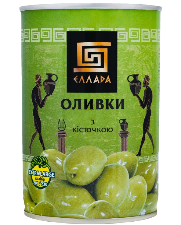 Оливки с косточкой Ellada 420 г