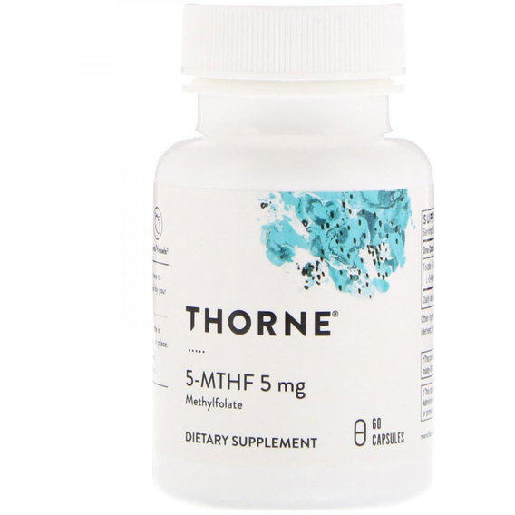 Фолиевая кислота Thorne Research 5-MTHF 5 mg 60 Caps