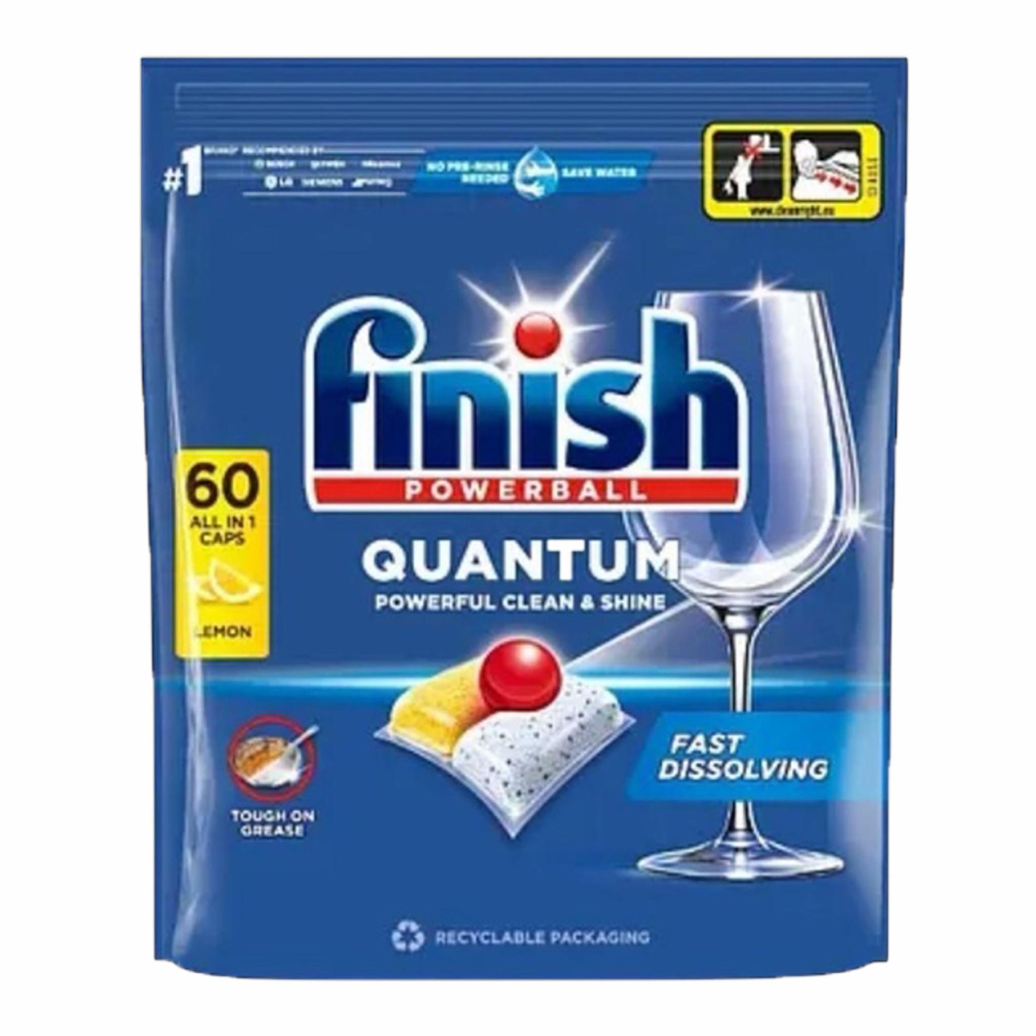 Капсулы для посудомоечных машин Finish Quantum All in 1 с лимоном 60 шт