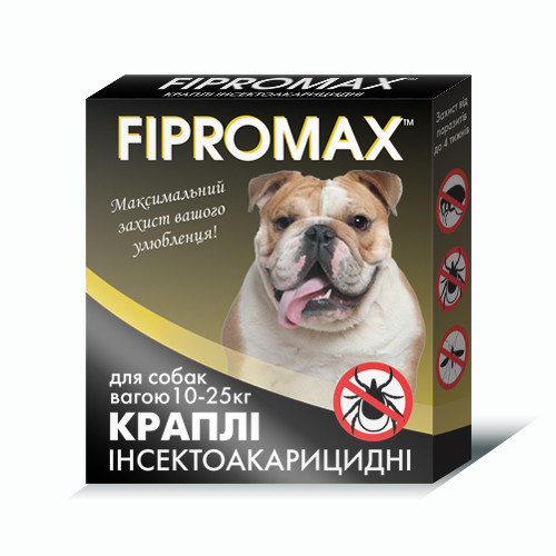 Капли для собак Fipromax 10-25 кг 2x2 мл