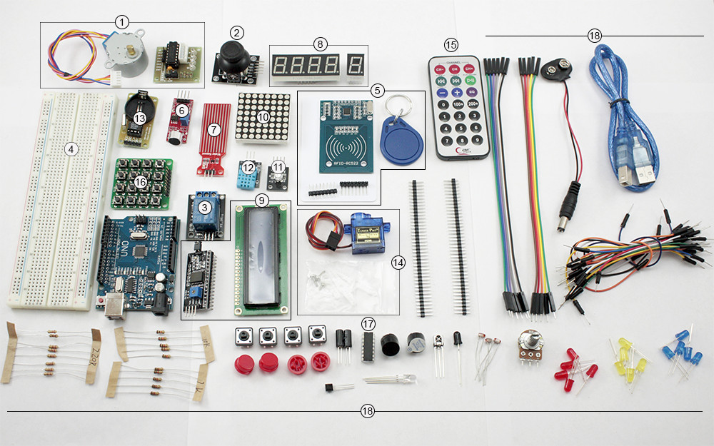 Набір для складання Arduino Uno R3 повчальний (006046)