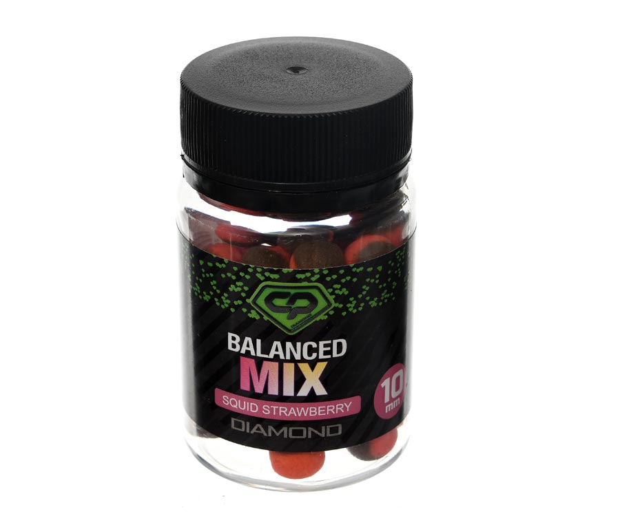 Бойли Carp Pro Diamond Balanced Mix Squid Strawberry 10мм (DCPBMSQS10)