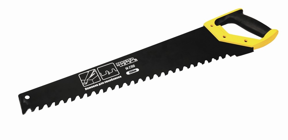 Ножовка для пеноблоков MASTERTOOL 550 мм Black (14-2755)