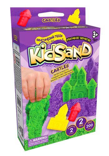 Кинетический песок Danko Toys KidSand: Замок с формочками, 200 г рус тип 1