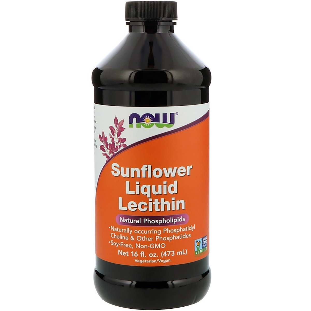 Соняшникова Лецитин, Sunflower Liquid Lecithin, Now Foods, 473 мл.