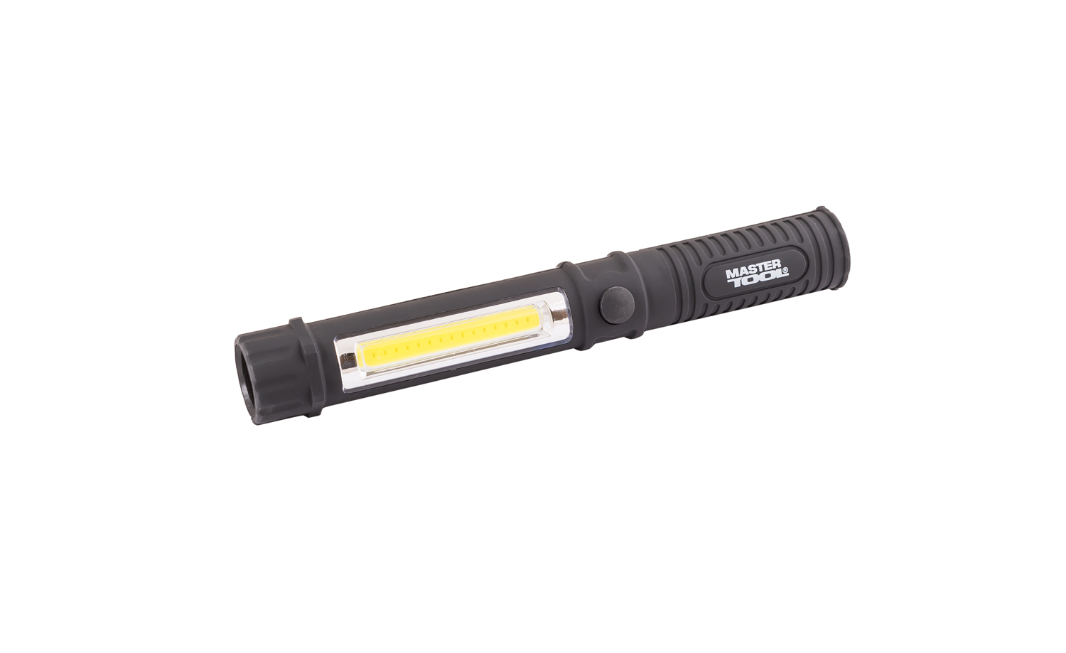 Ліхтарик магнітний MASTERTOOL 168х24 мм LED+COB LED 3xAAA ABS 94-0806