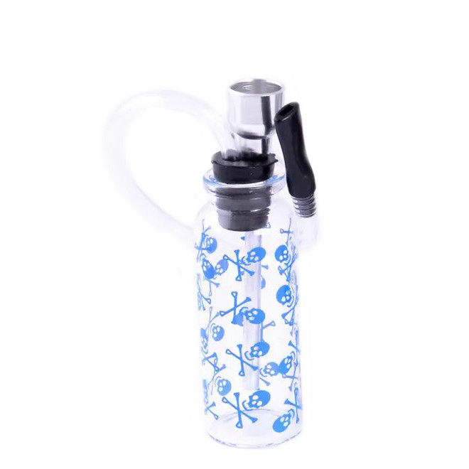 Трубка курительная стеклянная Changfeng №HL-232 Blue Череп с костями (11632-hbr)