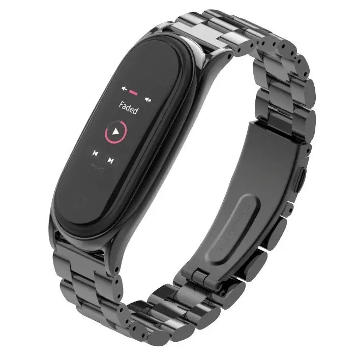 Ремешок MiJobs Metal Strap Xiaomi Mi Band 7 Black