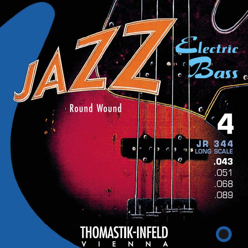 Струны для бас-гитары Thomastik-Infeld JR344 Jazz Round Wound Medium 4-Strigs Bass 43/89