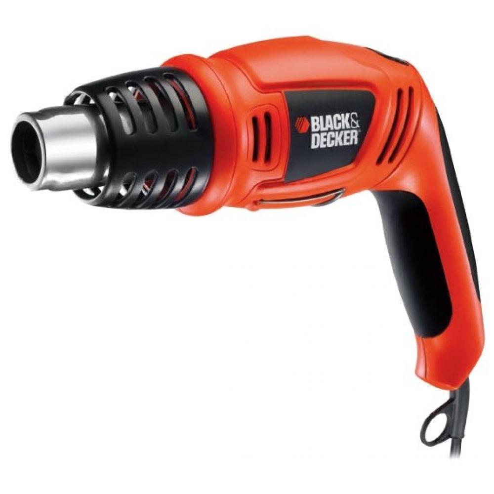 Строительный фен Black&Decker KX1693-QS 1.8 КВТ 560°С с аксессуарами и кейсом Черно-оранжевый