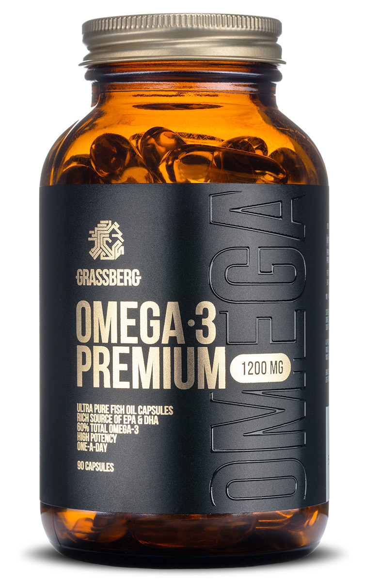 Omega-3 Premium Grassberg 1200 мг 90 капсул