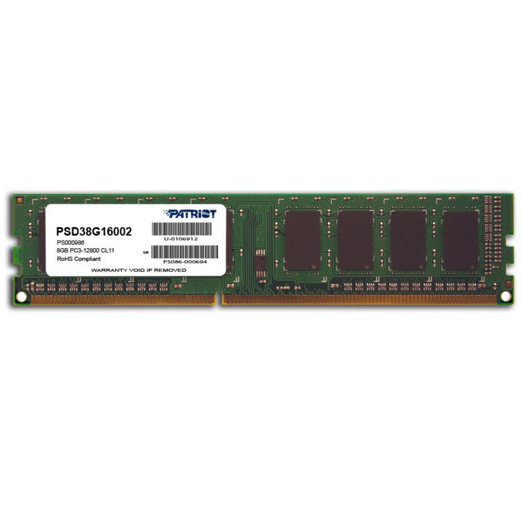 Оперативная память для компьютера DDR3 8GB 1600 MHz Patriot (PSD38G16002)