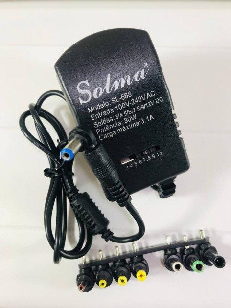 Блок питания универсальный Solma SL-668 12V 3A с переходниками