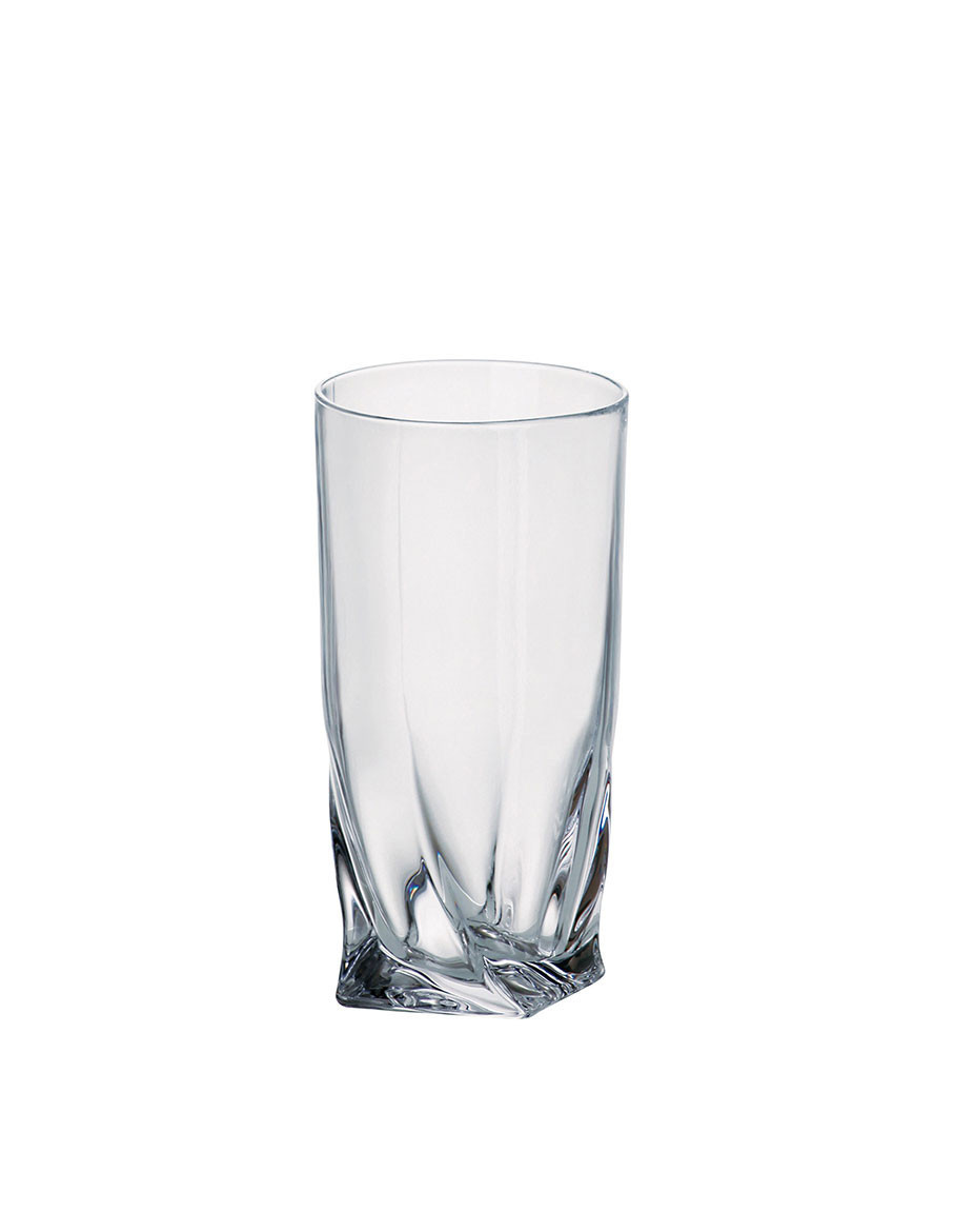 Набір склянок для води Bohemia Quadro 2k936-99A44 350 мл 6 предметів