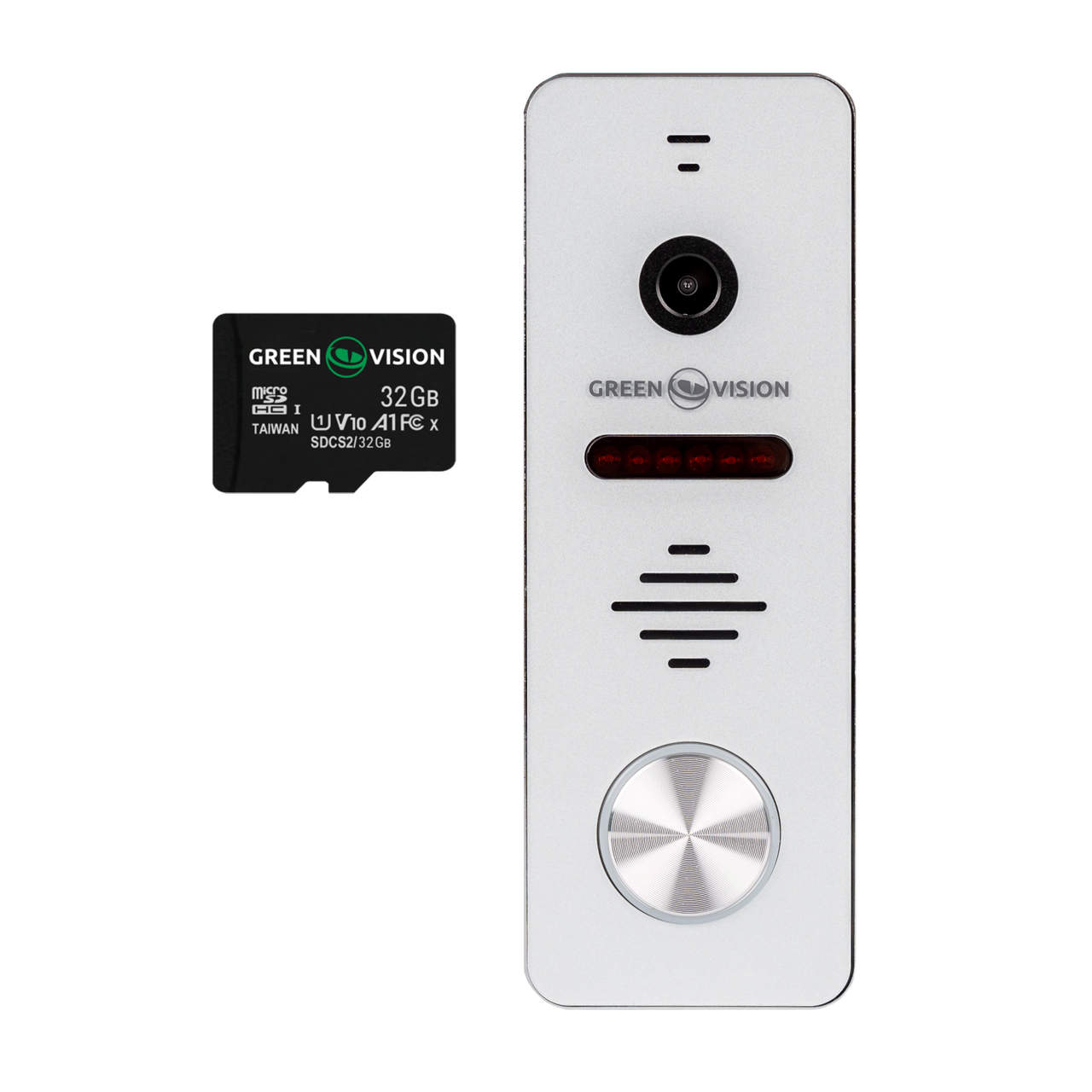 Автономная вызывная панель IP GreenVision GV-008-M-150 SD-32Gb
