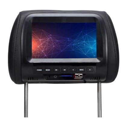 Підголовник з монітором для автомобіля ECB Digital Super Headrest Plus д-7 дюймів (800*480 RGB)