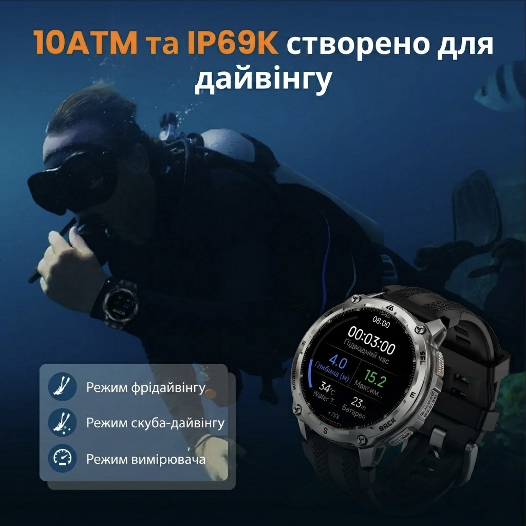 Тактичний Kospet Tank T4 Special Edition Black Gold — фото 7