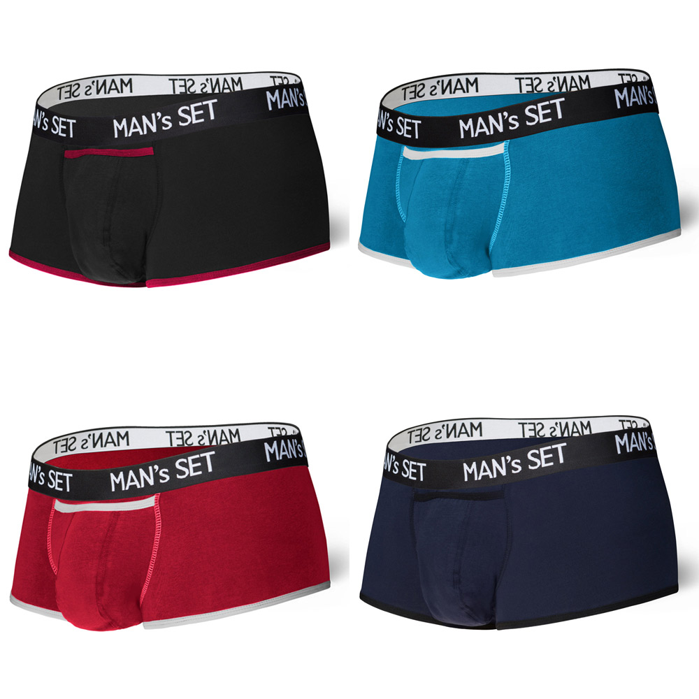 Комплект чоловічих анатомічних боксерів MAN's SET XL Різнокольоровий 4 шт (1154-219)