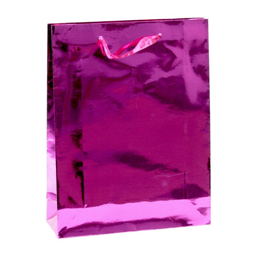 Сумочка подарункова Gift Bag Steel Асьєр 30х23х8 см Фіолетовий (16438)