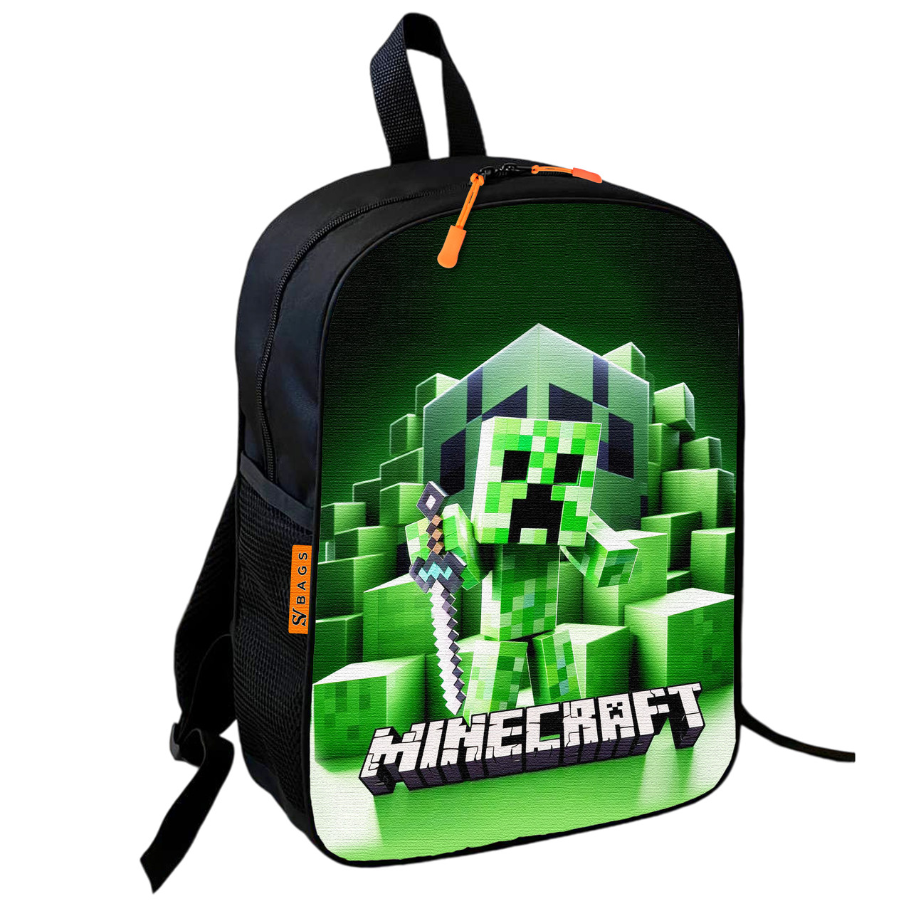 Дитячий шкільний рюкзак Minecraft Кріпер 36×27×13 см — арт. 2386323162