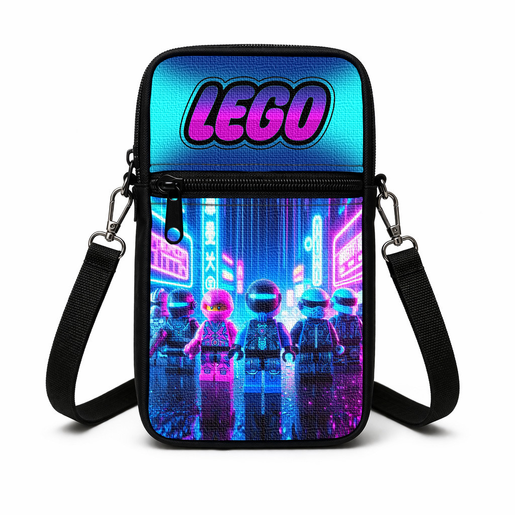 Дитяча сумка через плече з принтом Lego, 19×10×5 см, різнокольорова