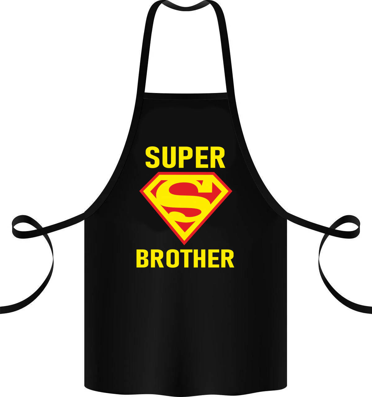 Фартук с принтом Кавун Super brother 68 см Черный