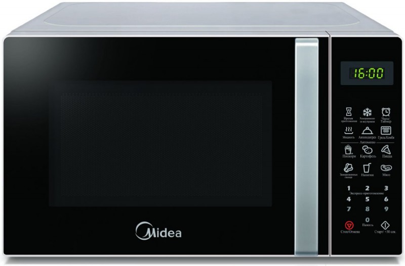 Мікрохвильова піч з грилем Midea EG820CXX Чорний із сірим (F00144451)