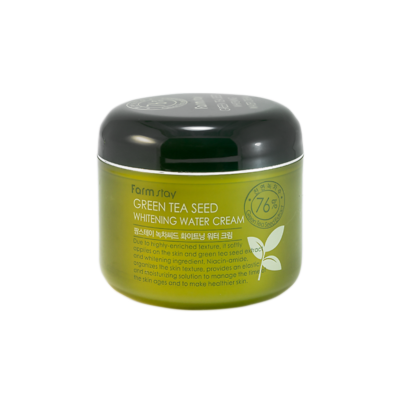 Осветляющий крем для лица с зеленым чаем Farmstay Green Tea Seed Whitening Water Cream 100 г (8809317287065)