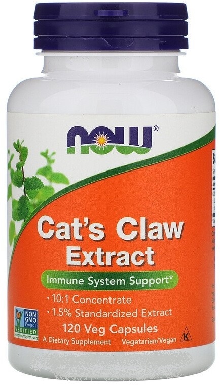 Кошачий коготь NOW Foods Cat's Claw Extract 120 Veg Caps