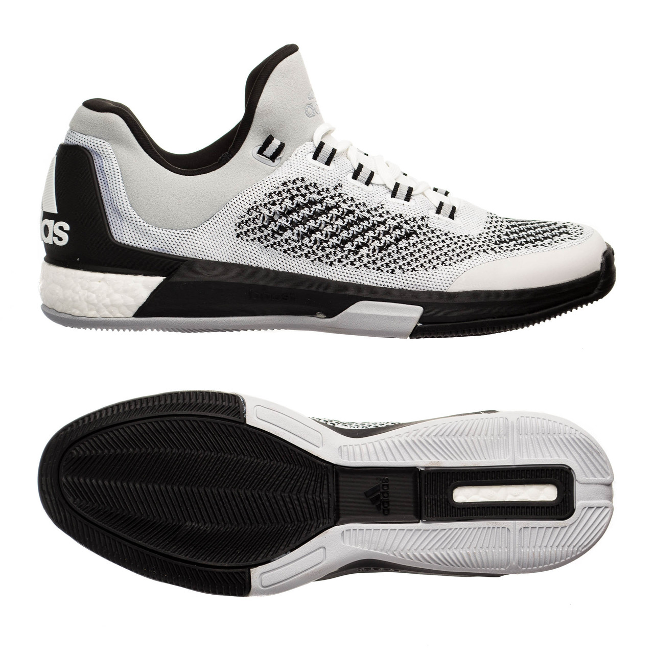 Кросівки Adidas Crazylight Boost Prim 47.5 (30.5 см) Білий з сірим (DiOT36393)